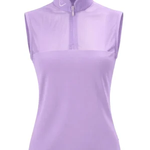 Star Gold Sleeveless Mesh - Lavender - Young Riders