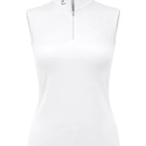 Funktionsshirt Star Gold Young Riders Sleeveless perforiert - White