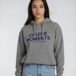 Charles Lindgren® – Damen & Unisex CRUISE MOMENTS Hoodie in Grau