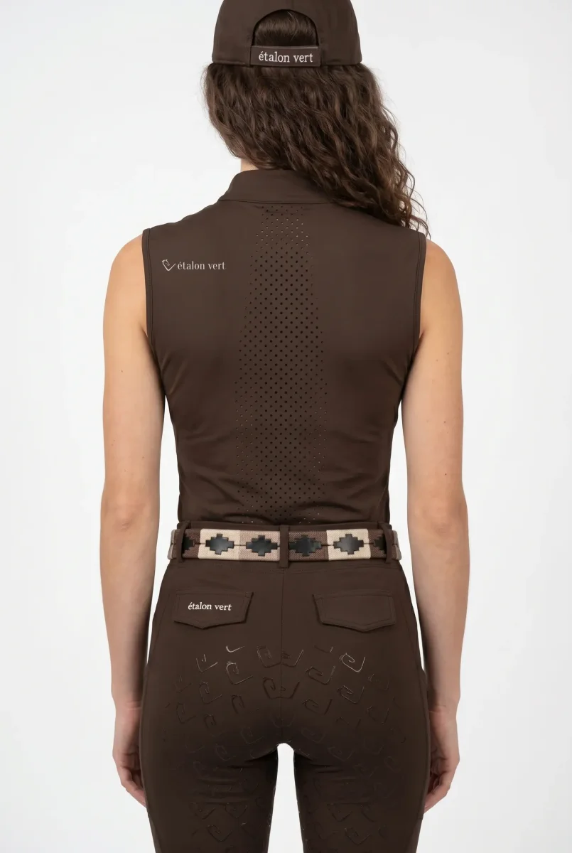 Funktionsshirt Star Gold Sleeveless perforiert - Brown – Bild 8