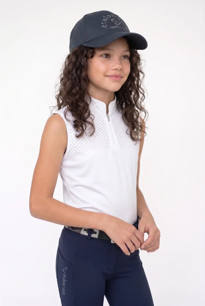 Funktionsshirt Star Gold Young Riders Sleeveless perforiert - White – Bild 6