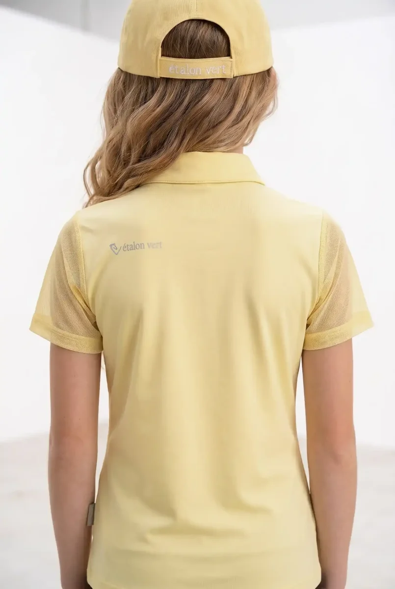 Star Gold Kurzarm Mesh - Butter Yellow - Young Riders – Bild 4